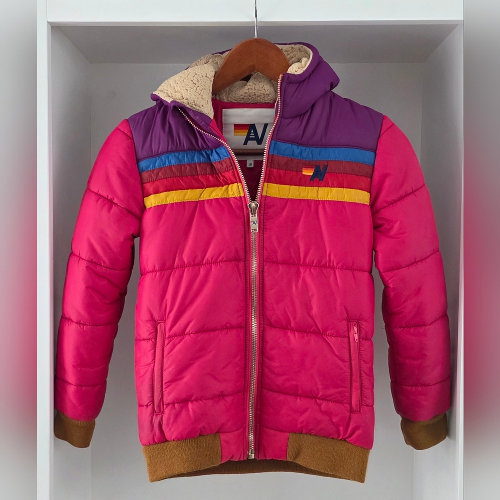 Aviator Nation Trekker 2 Kids/Youth Jacket Hooded Unisex Size 10